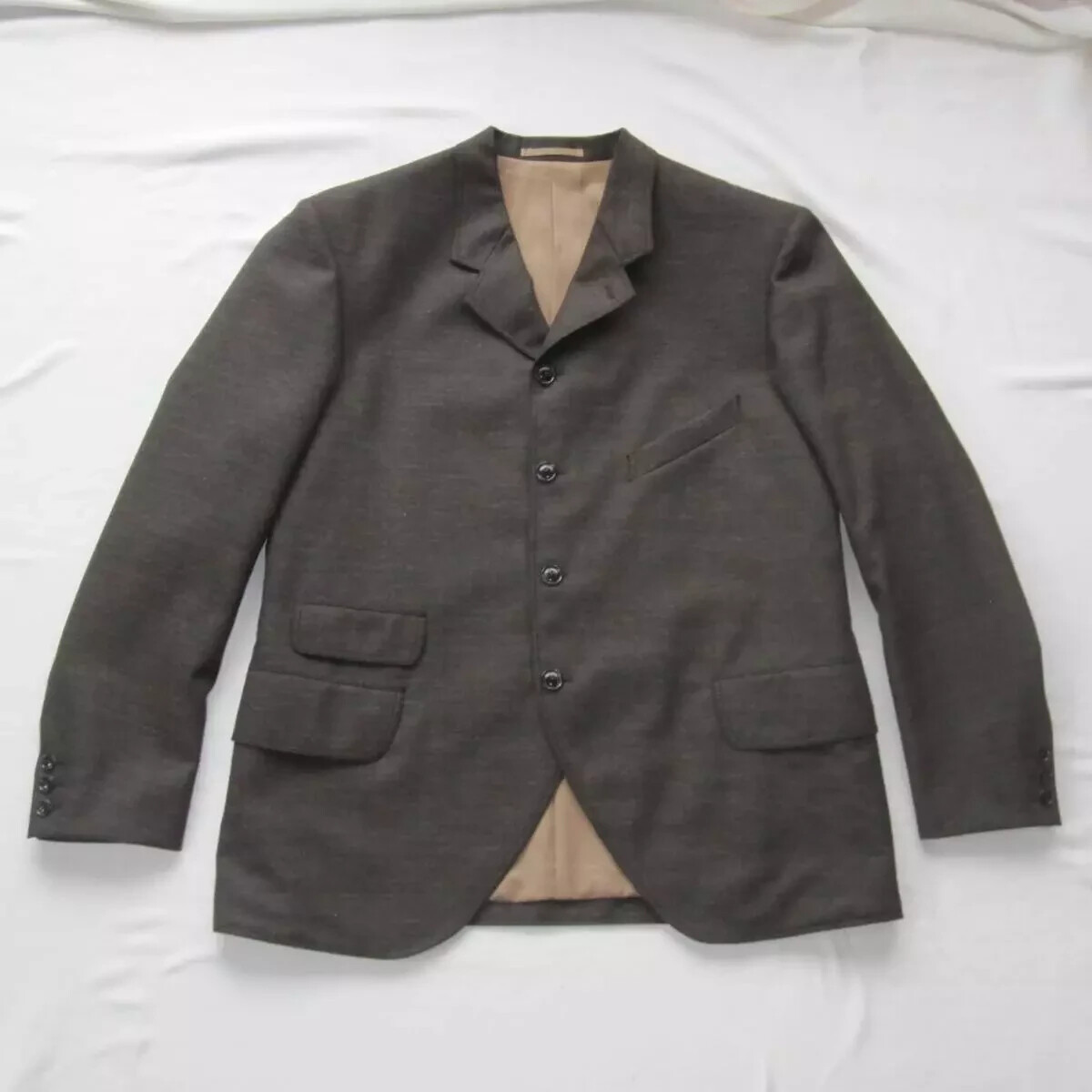 FREEWHEELERS Parker Sack Coat OLIVE GRAY size:42 Cheviot tweed