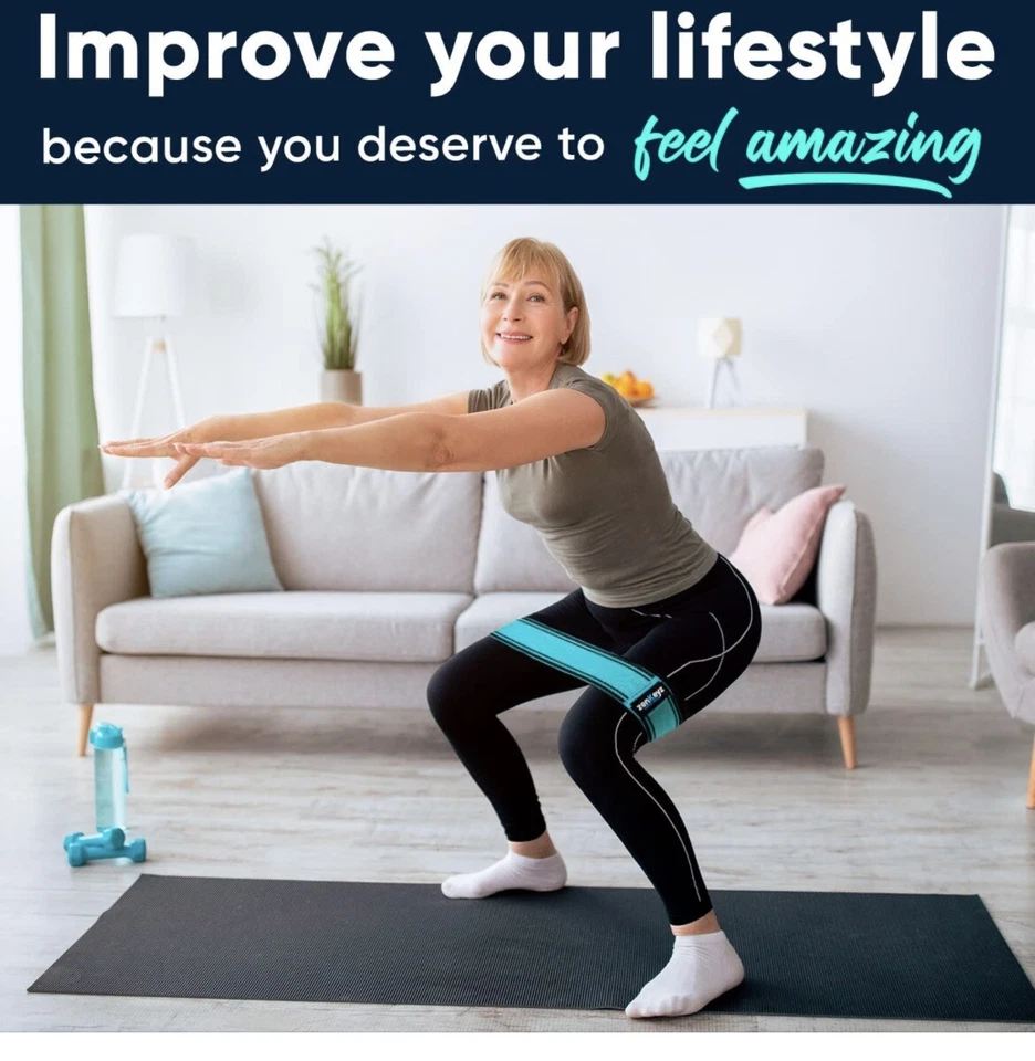 Conjunto de bandas de resistencia para cadera pierna botín bandas ejercicio yoga fitness bucle entrenamiento Foto 4 de 4