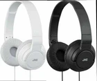 JVC HAS180 The Amazing On-Ear Headphones, White-Black Powerful Bass NEW