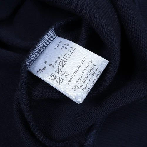 LACOSTE x BEAMS Men’s Oversizd Sweatshirt In Blue - Picture 9 of 10