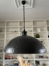 Dark Cooper Brushed Effect Metal Golden Pendant Ceiling Light