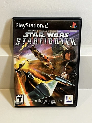 Star Wars Starfighter - 2001 Playstation 2 Game - Complete in Case