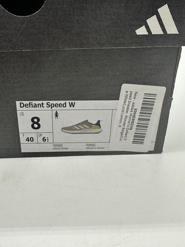 ADIDAS DEFIANT SPEED DAMEN TENNISSCHUHE WONDER BEIGE/CORE WHITE/LUCID LEMON 8 - Bild 5 von 5