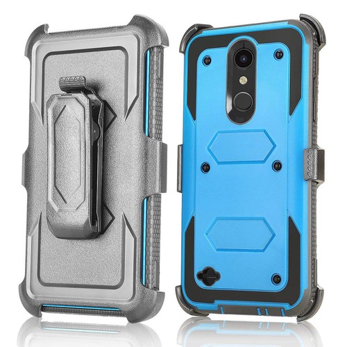 Funda híbrida con clip para cinturón con protector de pantalla para LG lv5 2018 - Imagen 3 de 29