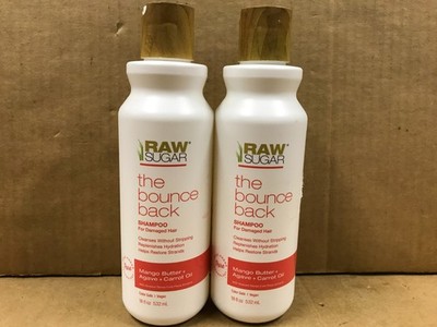 Raw Sugar - Bounce Back Shampoo For Damaged Hair - Lot Of 2, 18 Fl. Oz Bottles