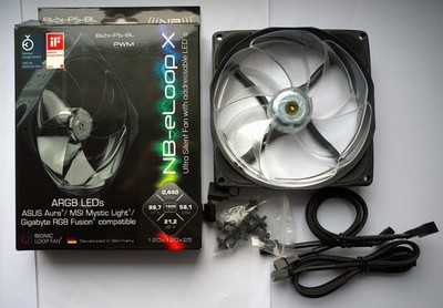 Noiseblocker NB-eLoop X B12-X-PS-BL ARGB, PWM - 120mm, schwarz