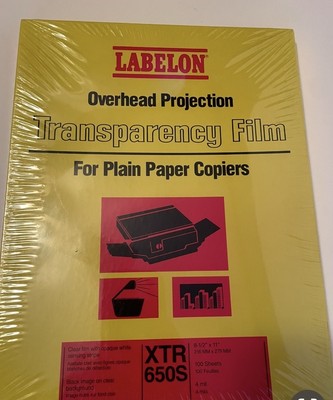 LABELON XTR 650 Overhead Projection Transparency Film