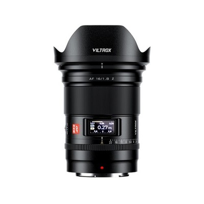 VILTROX AF 16mm F1.8 Z Full Frame Lens for Nikon Z-Mount, AF 16mm F/1.8 Z wit...