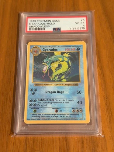 PSA 4 Shadowless Gyarados 6 HOLO Base Set Pokemon