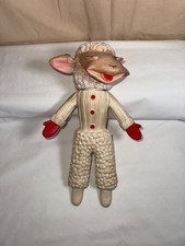Vintage Toy Lamb Chop Shari Lewis Collectible Rubber Plastic Squeak Works
