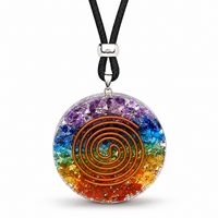 Orgonit Chakra AnhäNger 7 Chakra Halskette Boho Reiki Kristall Heilung Geschenk