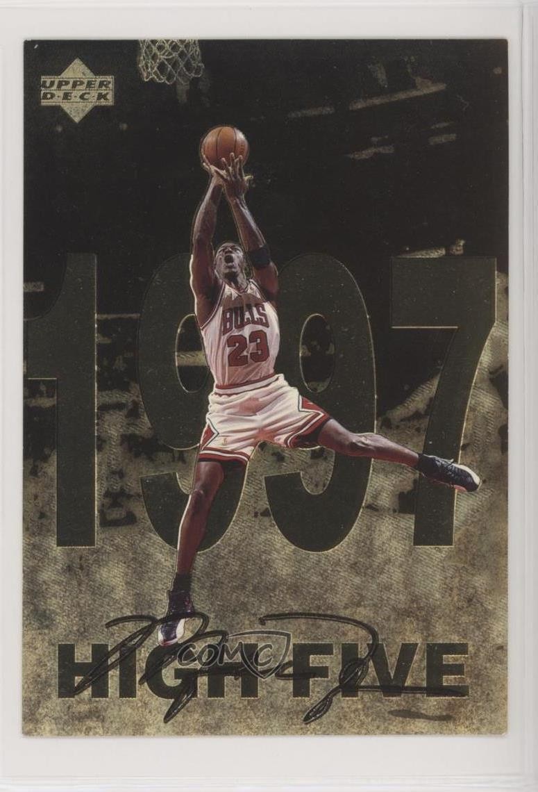 1998 Upper Deck Gatorade Michael Jordan High Five (1997) #12 HOF 2w2