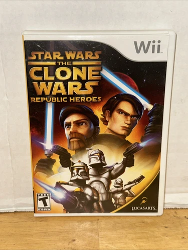 Star Wars: The Clone Wars - Republic Heroes (Nintendo Wii, 2009) CIB Tested