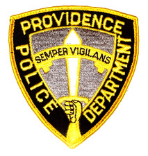PROVIDENCE RHODE ISLAND RI Police Patch VINTAGE OLD MESH USED J2