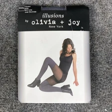 Illusions by Olivia+Joy Queen XXXL Gray All In One Over the Knee Tights NEW