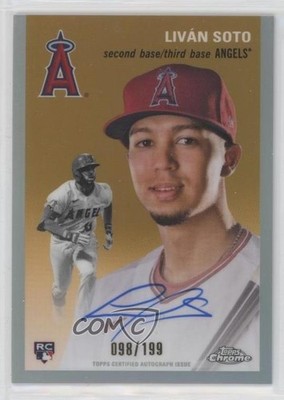 2023 Chrome Platinum Anniversary Refractor Livan Soto Liván Rookie Auto RC 2f9