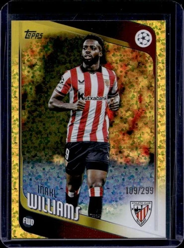2025-26 Topps UEFA Inaki Williams Yellow Inferno Holo #/299