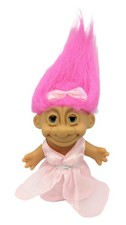 Russ Troll Sleeping Beauty Troll Doll 5" Storybook Eyes Open Close Blink
