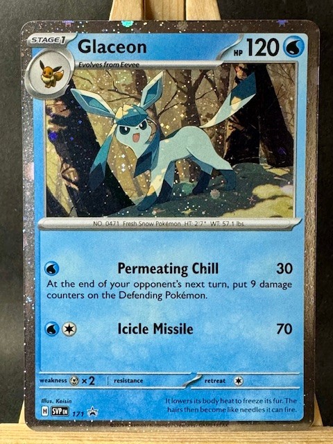 Glaceon - Cosmos Holo Black Star Promo Pokemon TCG SV: Scarlet & Violet 171 NM