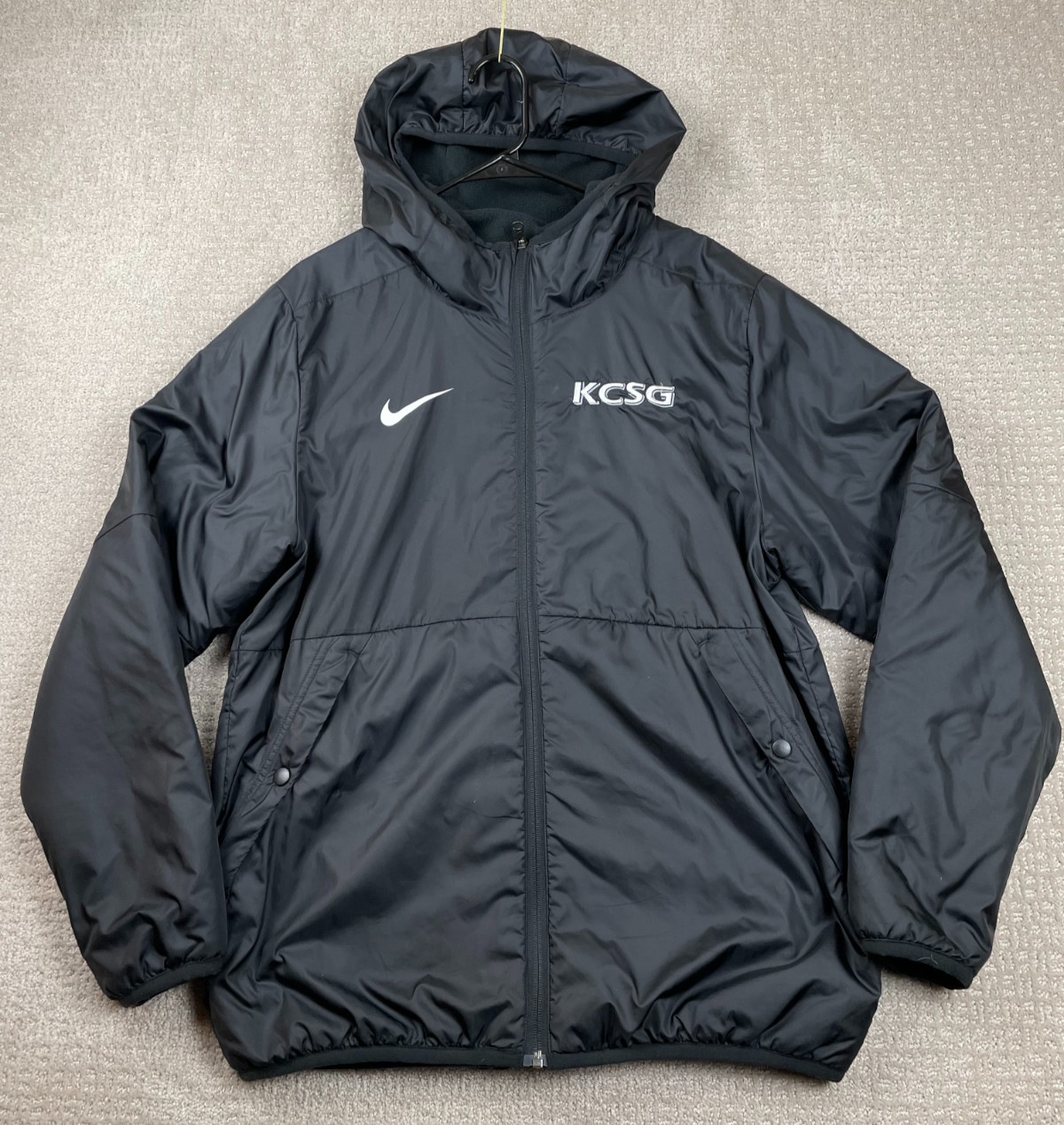 Nike Jacket Mens L Black Fleece Lined Therma Repel Park Windbreaker CW6157-010