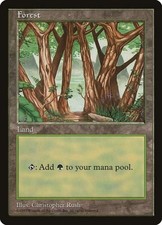 Forest - Blue Pack (Rush) - Heavy Play MTG Promos: APAC Lands