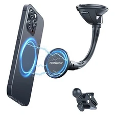  Suction Cup & Vent Clip Combo Magnetic Phone Car Windshield, Dash or Vent