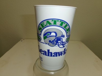 Vintage Original NFL Seattle Seahawks 1996 Plastic Beverage Cup-THE KINGDOME!-5''