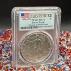2024 $1 Silver Eagle PCGS MS70 First Strike 1 of 20,263 NFC Tech Mint Condition