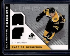 2007-08 SP Game Used Authentic Fabrics Patrice Bergeron Jersey Boston Bruins