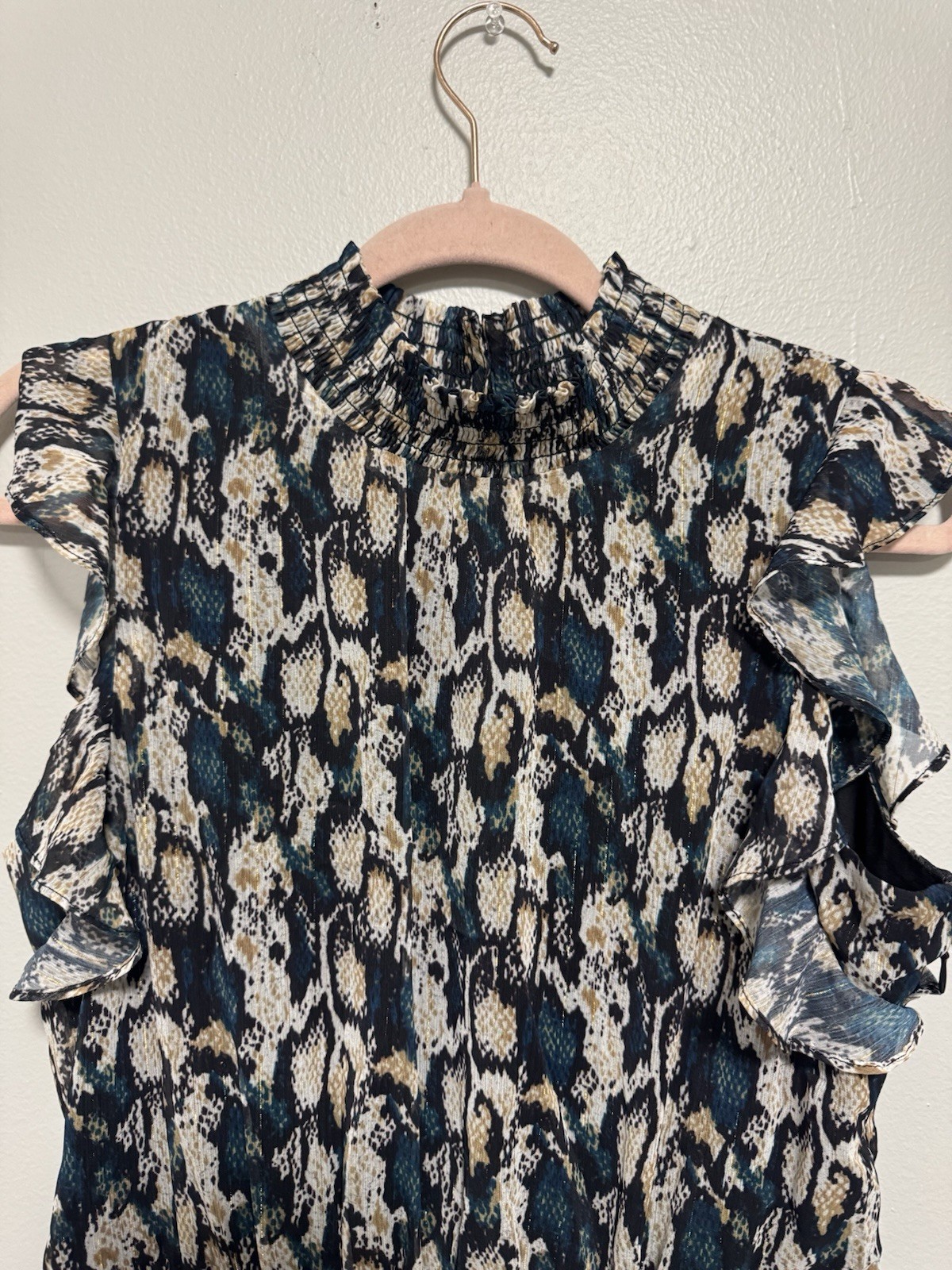 Sam Edelman Python Snake Print High Neck Dress wi… - image 3