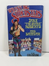 Wwf Ljn Metal Posters Lot Roddy  Piper Jake The Snake