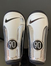 Men’s Vintage Nike Total 90 Shin Pads T90 Size Large 170-185cm Y2K Silver White