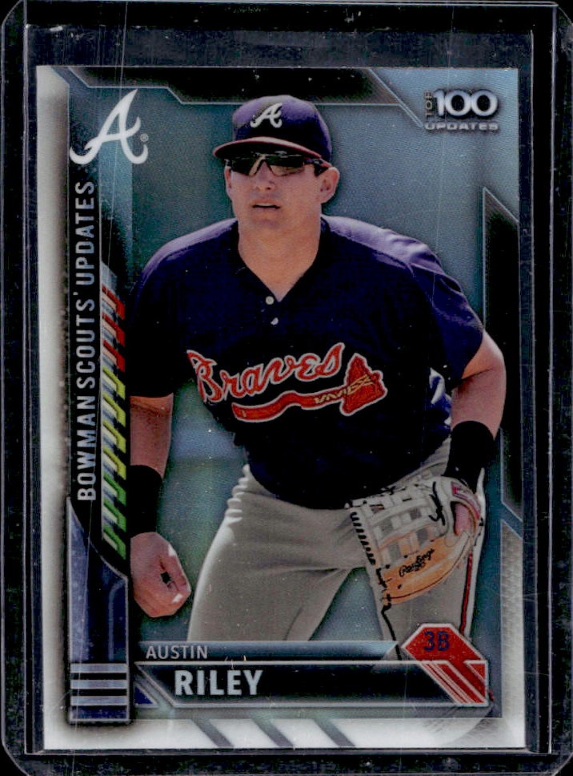 Austin Riley #BSU-AR 2016 Bowman Chrome Baseball Scouts Updates Autographs