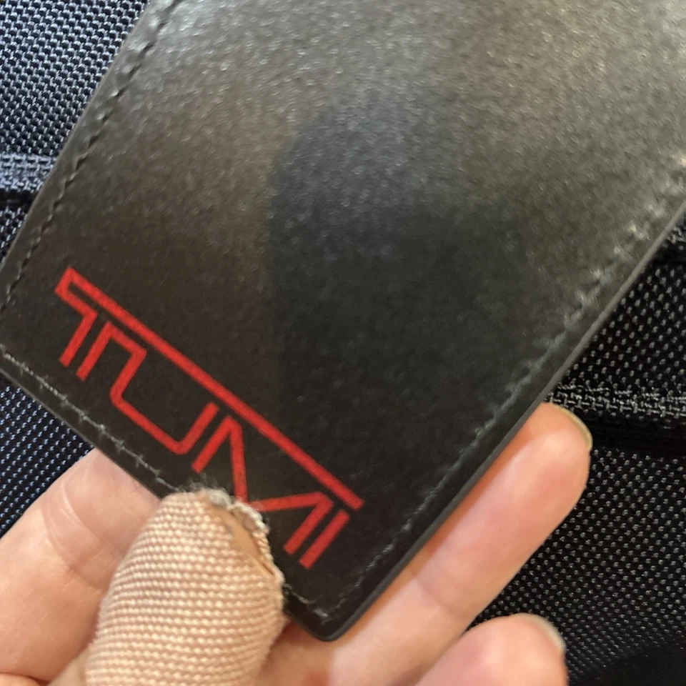 Tumi Gen4 Navy Blue FTX Nylon-Leather Trim expandable Travel Satchel NEW $475 - Image 4 of 4