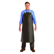 Ansell 56-512 Alphatec Bib Apron, Nitrile, 19 Mil Thick, Shin Length, Loop