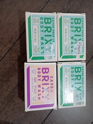 LOT Of Brixy MINT EUCALYPTUS & Coco Vanilla Body Wash Bar 4oz Eco Friendly Soap