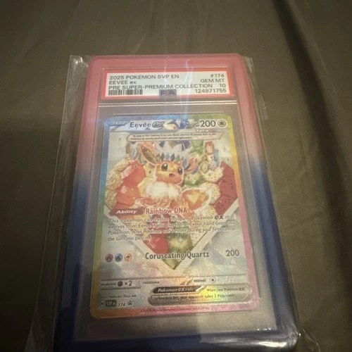 Pokémon Eevee ex PSA 10 Black Star Promo Holo Card #174 Pokémon TCG W/ Grad Grd