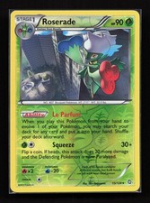 Roserade 15/124 Dragons Exalted Rare Pokemon Reverse Holo LP