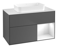 Villeroy & Boch Finion Waschbeckenunterschrank FüR Becken Mittig Regal Rechts...