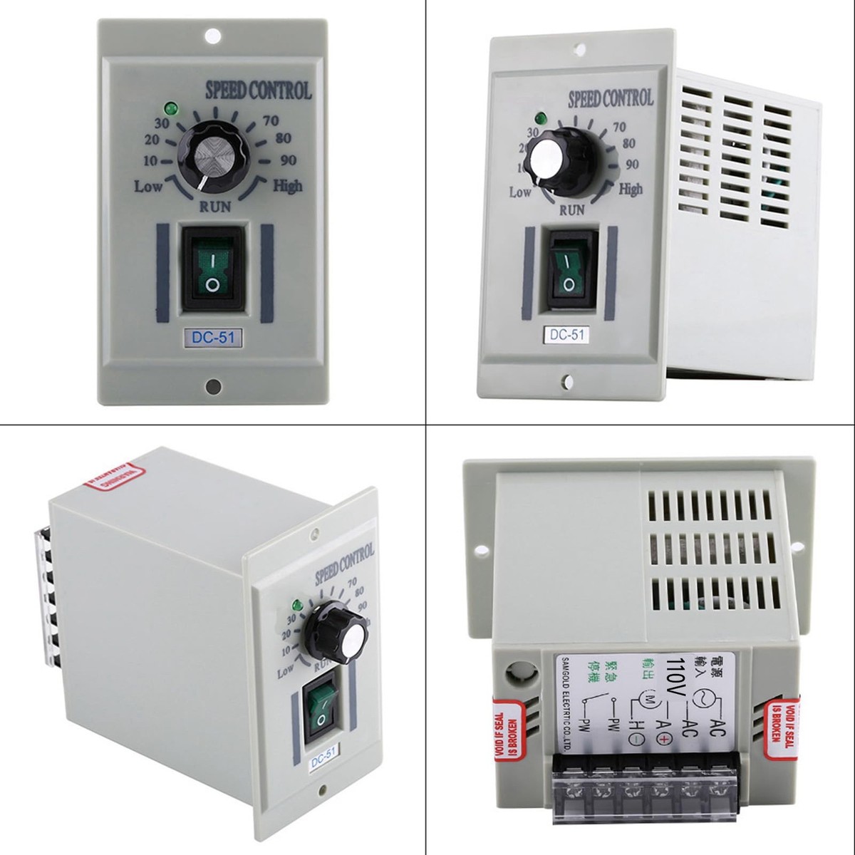 DC Motor Speed Controller, AC 110V Input DC 24V-90V Output