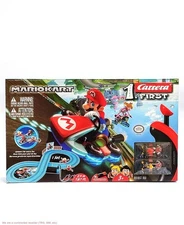 Carrera First Mario Kart Racing Set - featuring Mario and Peach