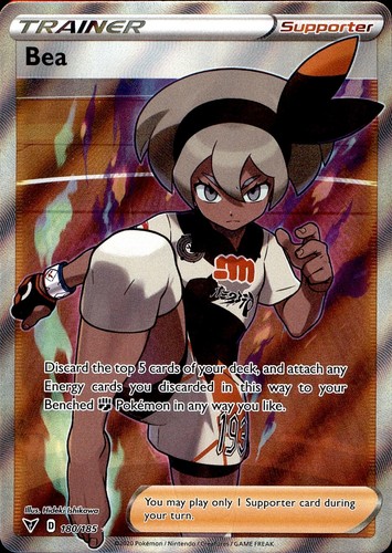 POKEMON BEA 180 VIVID VOLTAGE 185 ULTRA RARE HOLO NM