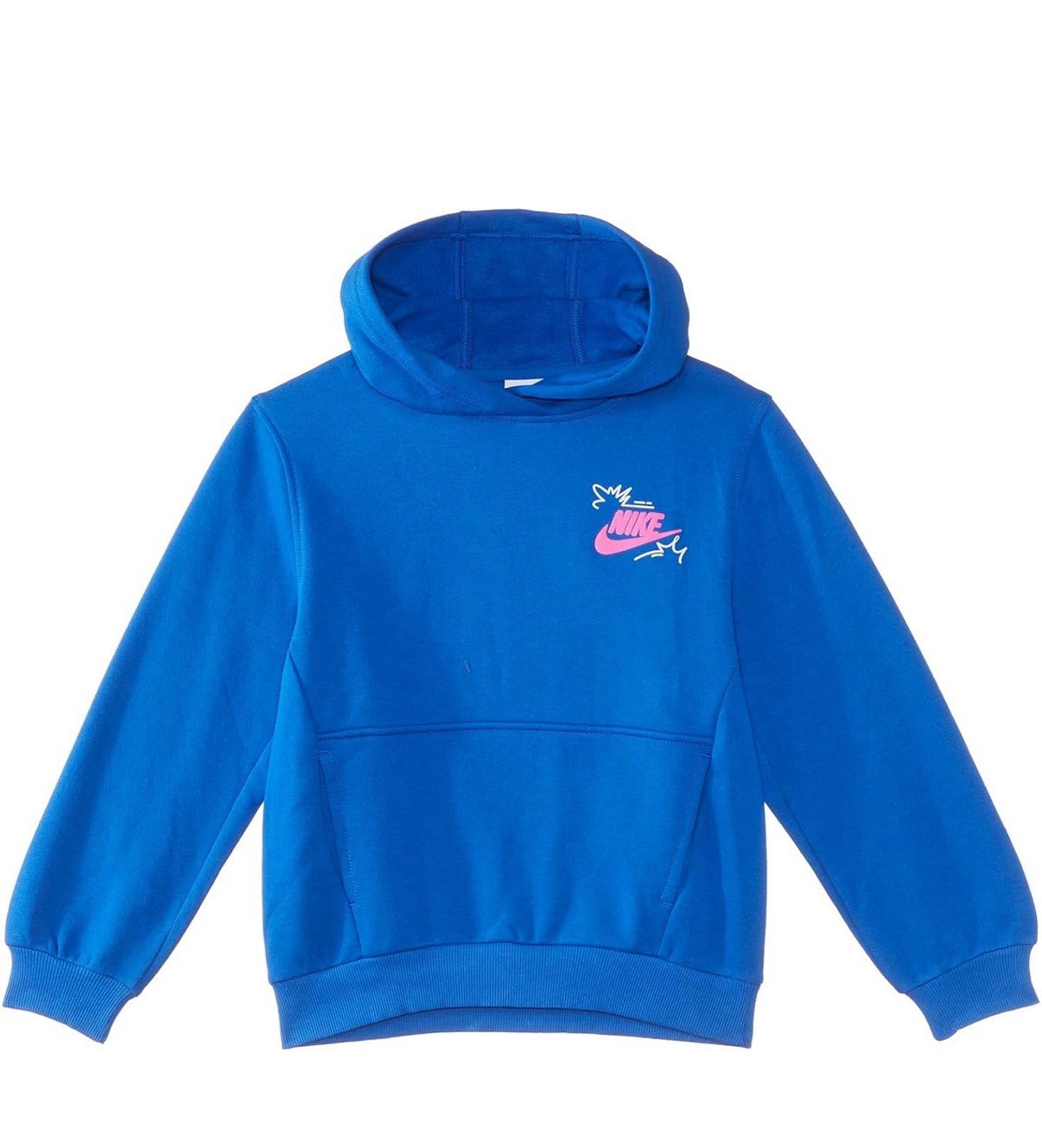 Nike Boys NSW Club+ Fleece Pullover Hoodie Blue Youth XL NWT