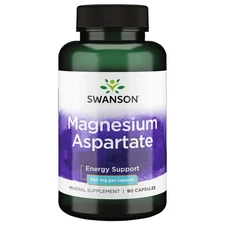 Swanson Magnesium Aspartate - 133 mg Elemental Magnesium 685 mg 90 Capsules