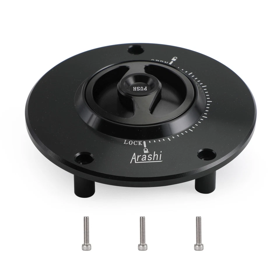 Keyless Quick Release Push & Turn Fuel Cap For Honda CBR600 F2/F3/F4/F4i 91-06 - Image 3 of 4