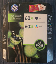 HP 60XL Black  Tri-color High Yield Ink Cartridges 2-Pack, Glossy Photo Paper