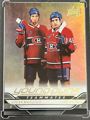 2024-25 UD Series 2 SILVER FOIL Logan Mailloux Lane Hutson YG Teammates 497