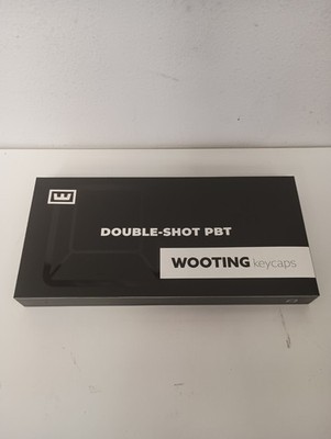 Wooting Double Shot PBT Keycap Set Just Black Open Box Never Used