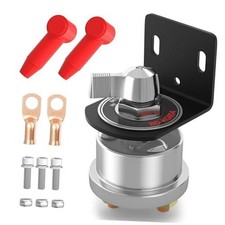 12V Battery Disconnect Switch with Side Post Mounting Bracket, 200A High