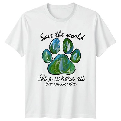 Save The World Its Where T-Shirt Tierliebhaber Umwelt Erde Tag Geschenk